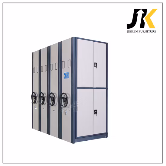 Metal Display School Library Mobile File Compactor Office Furniture Archive Shelving System Movable Shelf