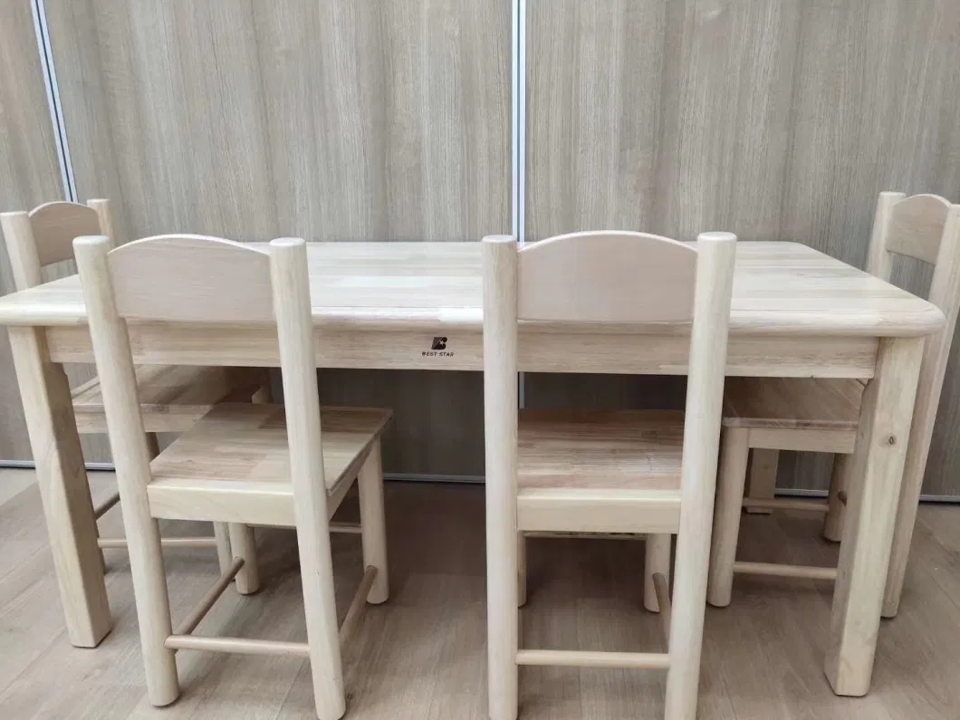 School Furniture Kids Table, Kindergarten Classroom Table, Preschool Children Rectangle Wooden Study Table