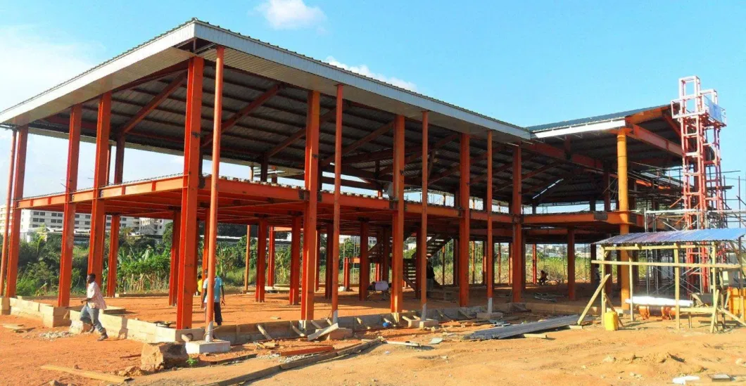 Prefab Fast Install Building Steel Structure Prefabricated Hotel School Construction Projects Drawing Design